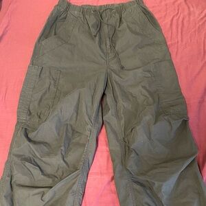 NWOT Women’s Black Parachute Pants